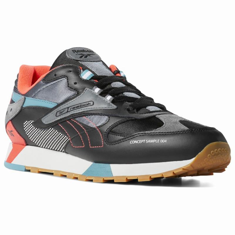 Reebok Classic Leather Ati 90s Shoes Womens Black/Red India IT1319LM